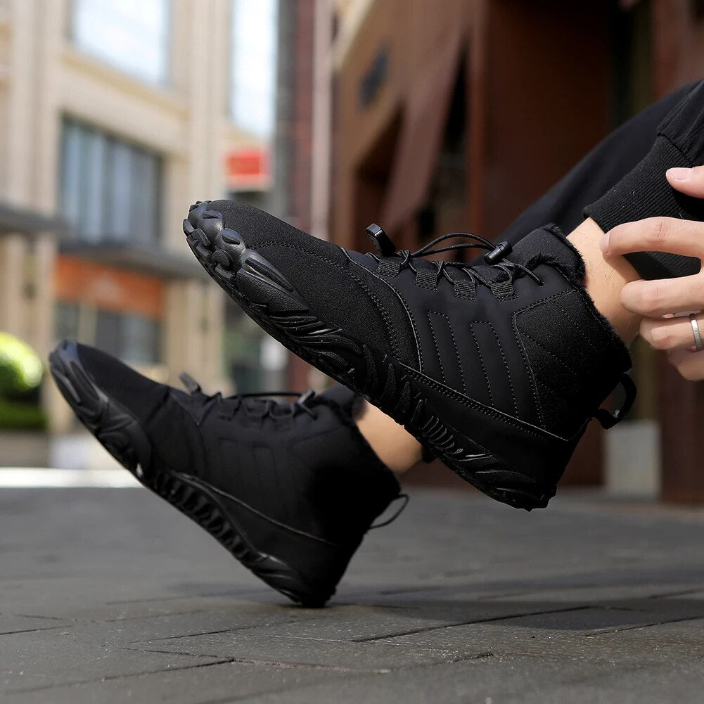 FrostGuard™ Warm Barefoot Winter Boots - Waterproof Non-Slip Design Ultra-Lightweight