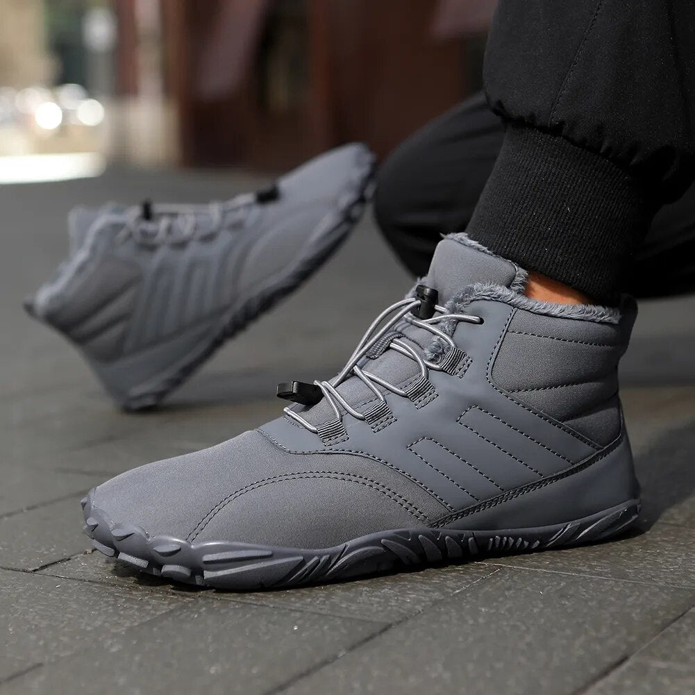 FrostGuard™ Warm Barefoot Winter Boots - Waterproof Non-Slip Design Ultra-Lightweight