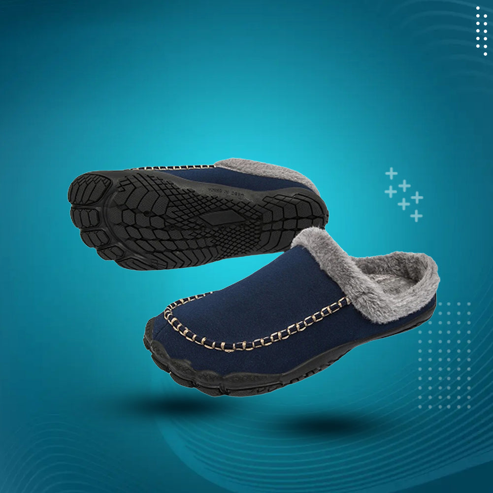 CozyFit™ Warm Barefoot Fur Slippers with Zero Drop Sole, Durable Non-Slip Design