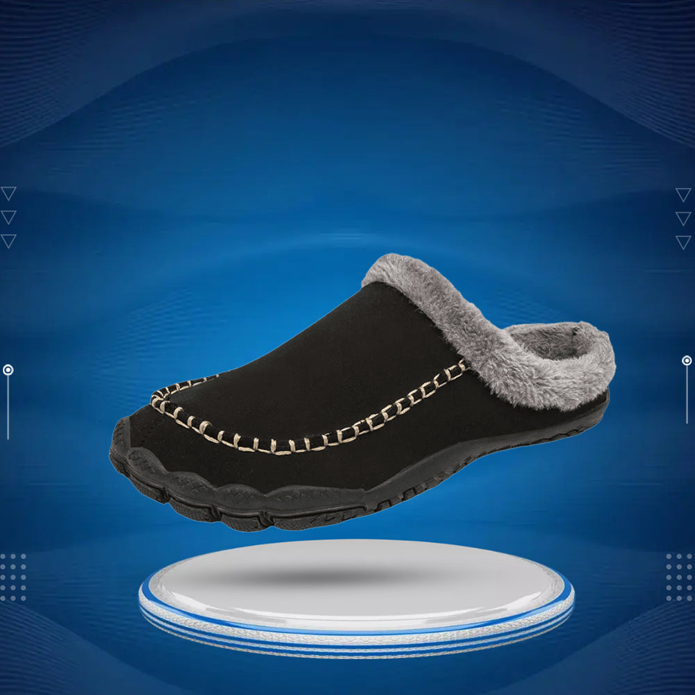 CozyFit™ Warm Barefoot Fur Slippers with Zero Drop Sole, Durable Non-Slip Design