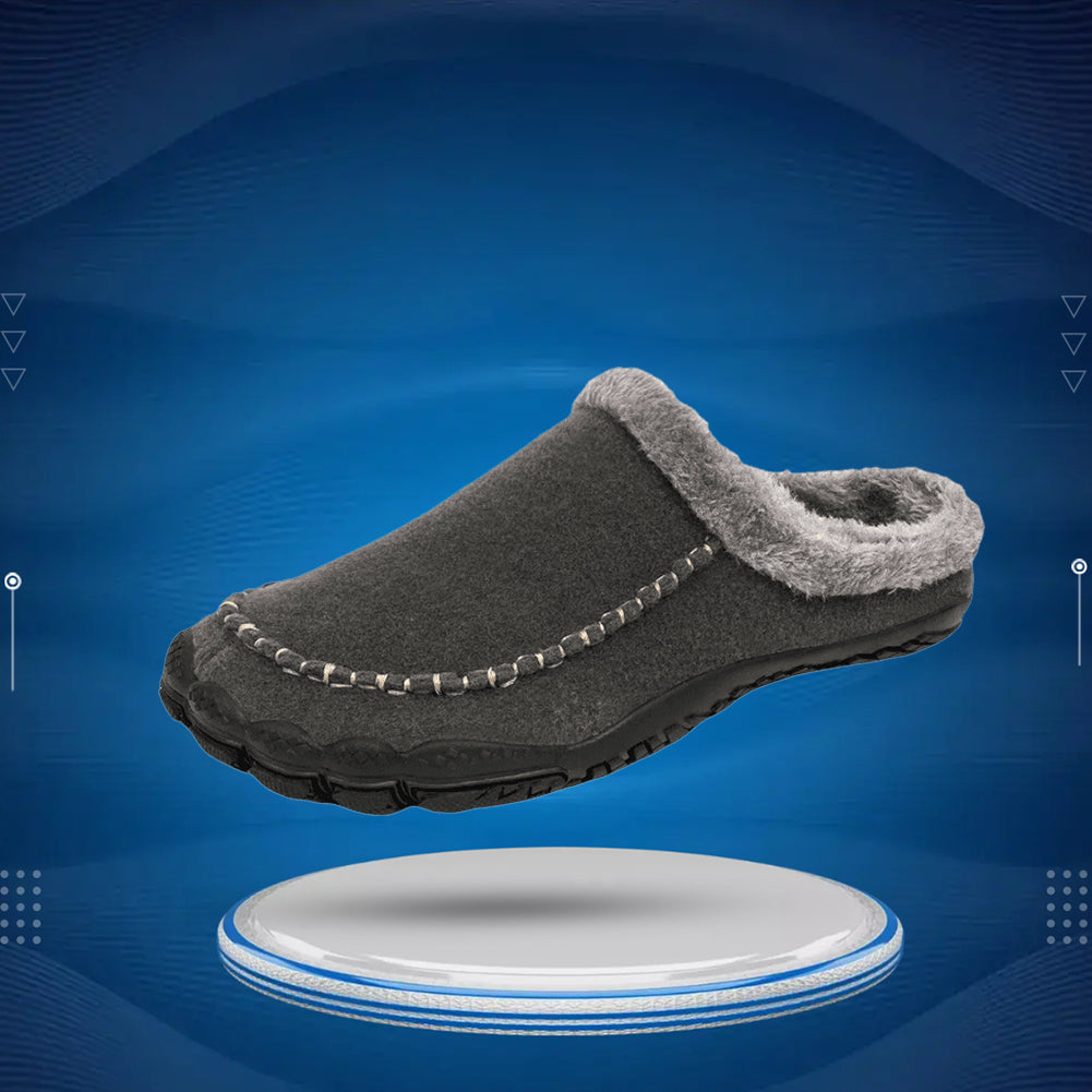 CozyFit™ Warm Barefoot Fur Slippers with Zero Drop Sole, Durable Non-Slip Design