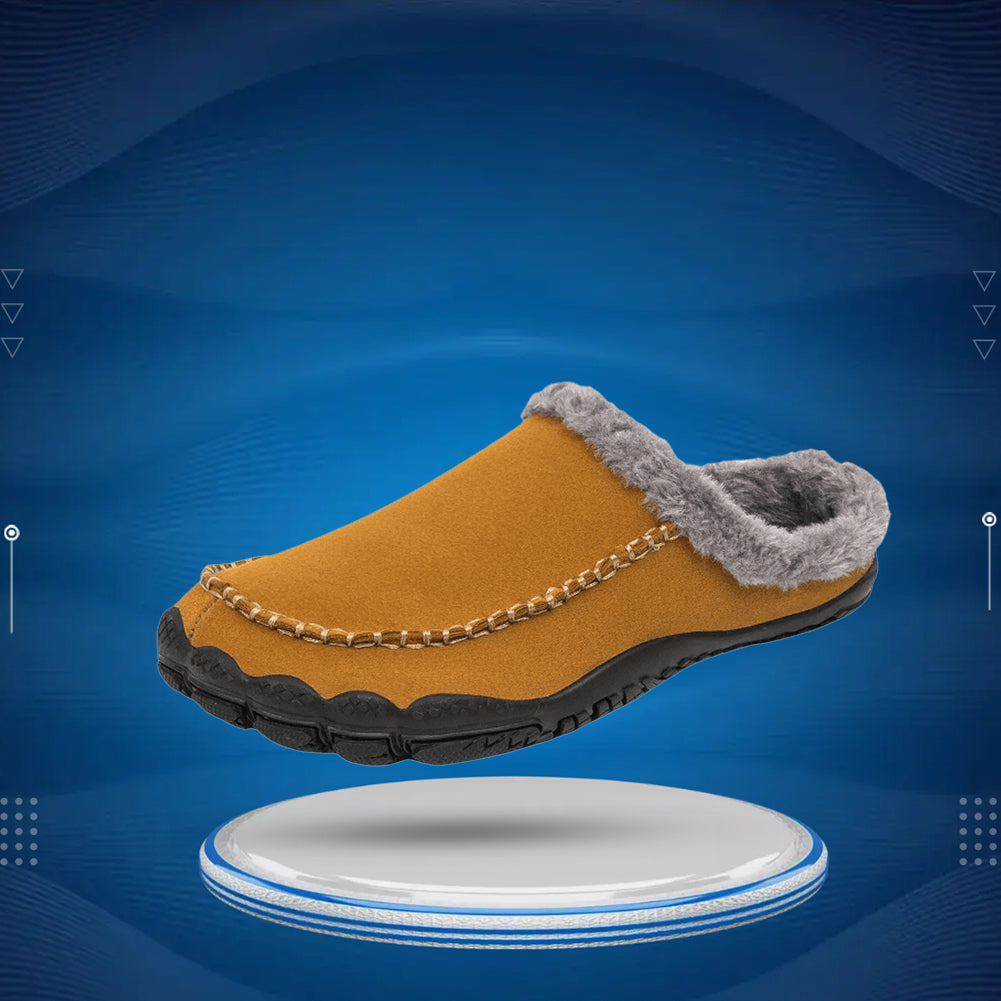 CozyFit™ Warm Barefoot Fur Slippers with Zero Drop Sole, Durable Non-Slip Design