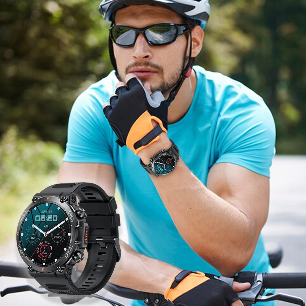 RuggedTech™ Smartwatch Advanced Health Monitoring, Fitness Tracking, Smart Notifications, Water-Resistant