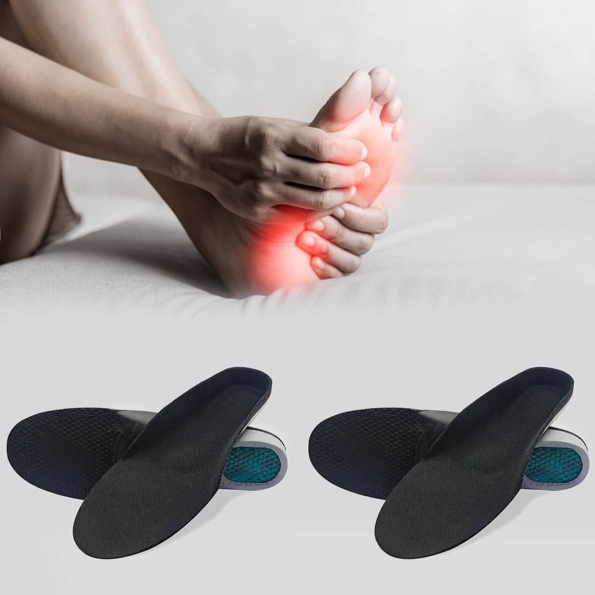 SoleRelief™ Comfortable Orthopedic Insoles for Pain Relief, Plantar Fasciitis, Flat Feet and Arch Support
