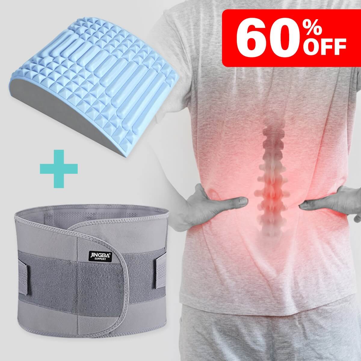 SpineEase™ Neck & Back Stretcher Pain Relief - Ergonomic Posture Correction