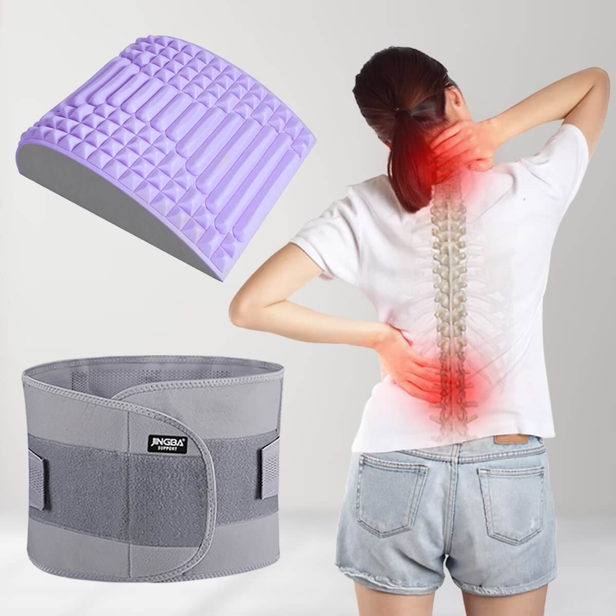 SpineEase™ Neck & Back Stretcher Pain Relief - Ergonomic Posture Correction