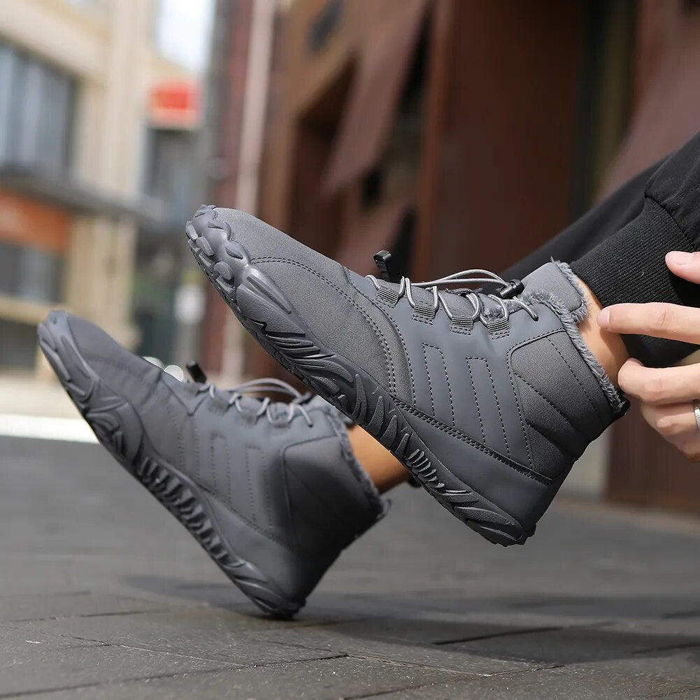 FrostGuard™ Warm Barefoot Winter Boots - Waterproof Non-Slip Design Ultra-Lightweight