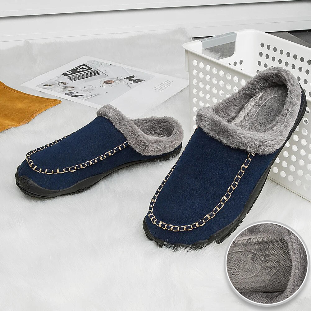 CozyFit™ Warm Barefoot Fur Slippers with Zero Drop Sole, Durable Non-Slip Design