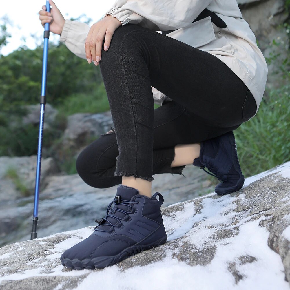 FrostGuard™ Warm Barefoot Winter Boots - Waterproof Non-Slip Design Ultra-Lightweight