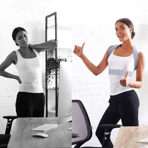 BackStar Adjustable Posture Corrector Support Brace for Back Pain Relief & Posture Improvement