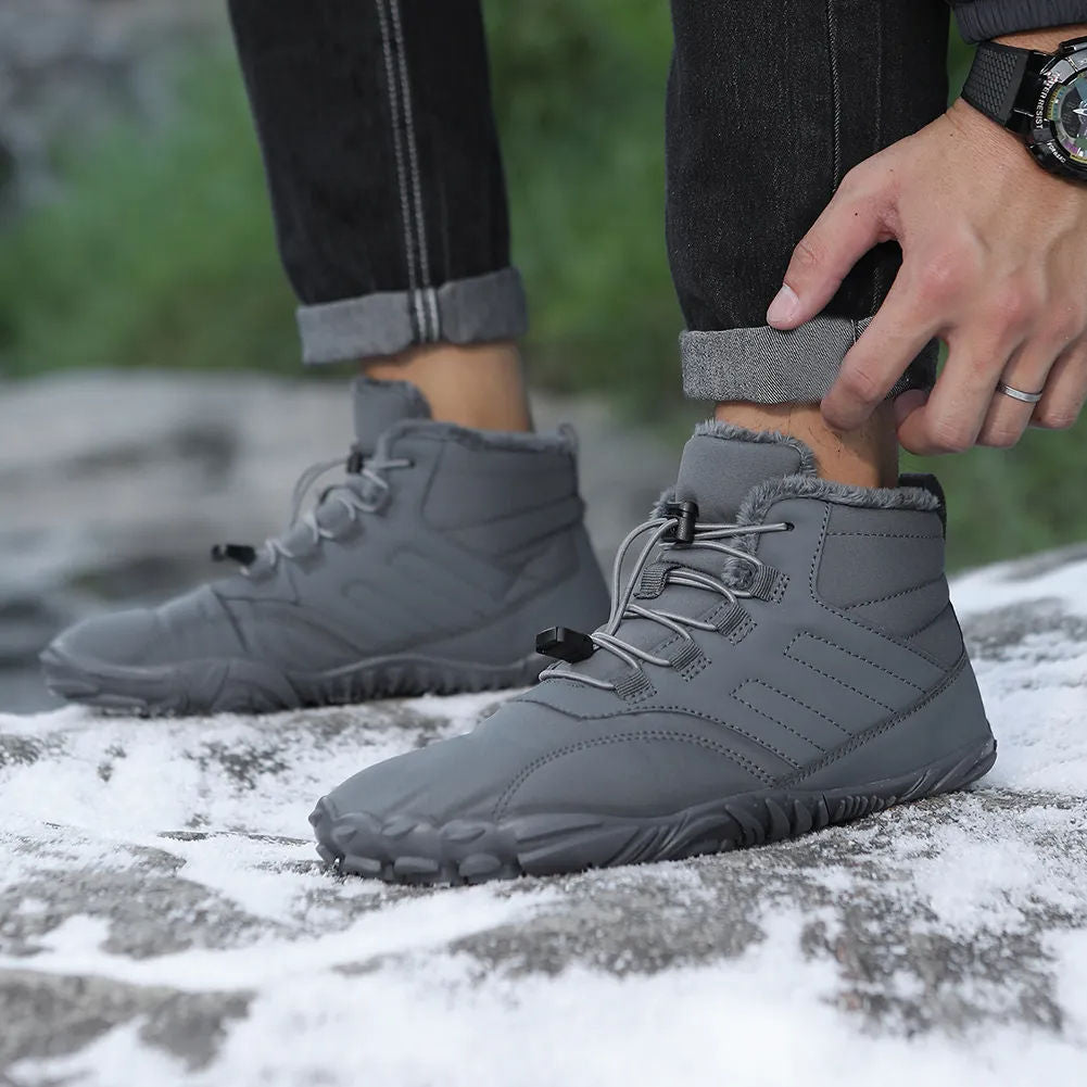 FrostGuard™ Warm Barefoot Winter Boots - Waterproof Non-Slip Design Ultra-Lightweight