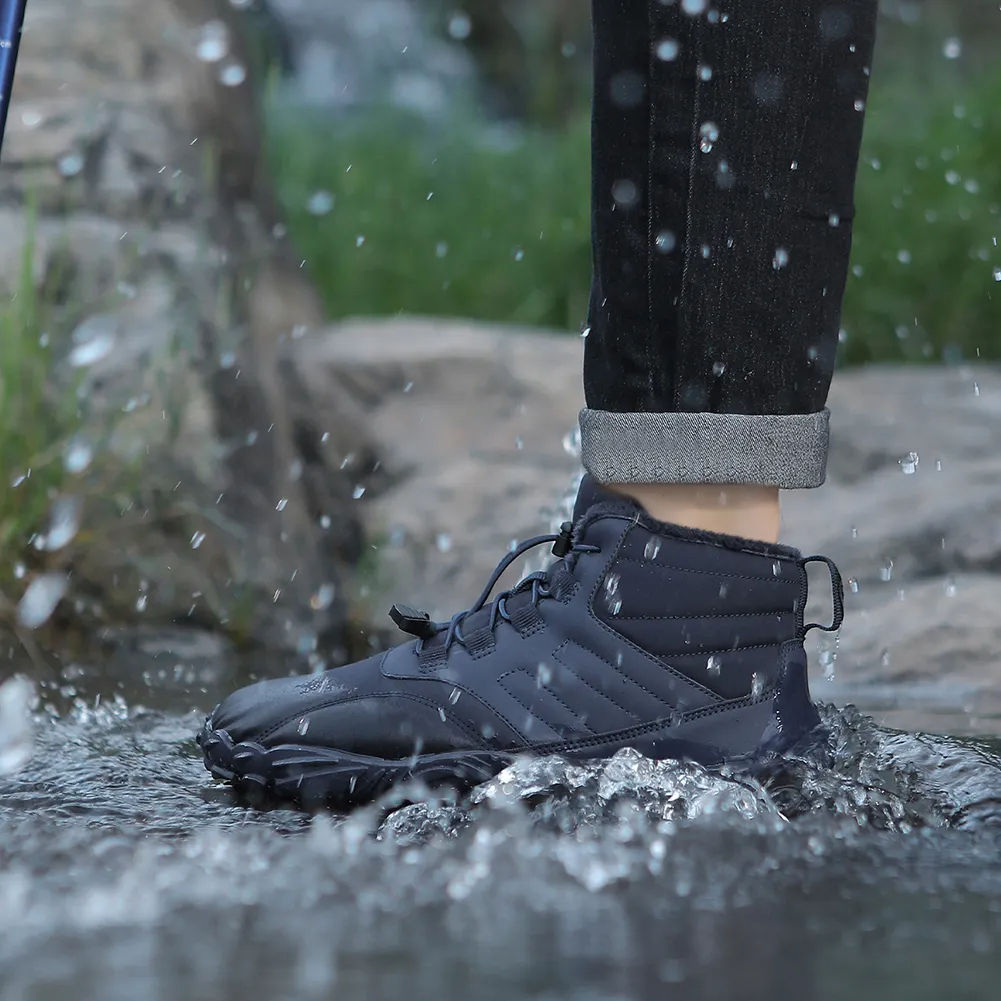 FrostGuard™ Warm Barefoot Winter Boots - Waterproof Non-Slip Design Ultra-Lightweight