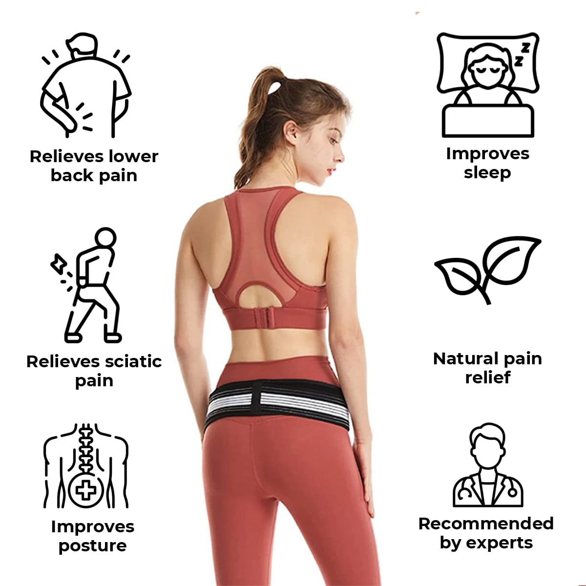 HipEase™ - Orthopedic Vertebrae Belt Sciatica Relief - Lower Back Pain - Herniated Disc