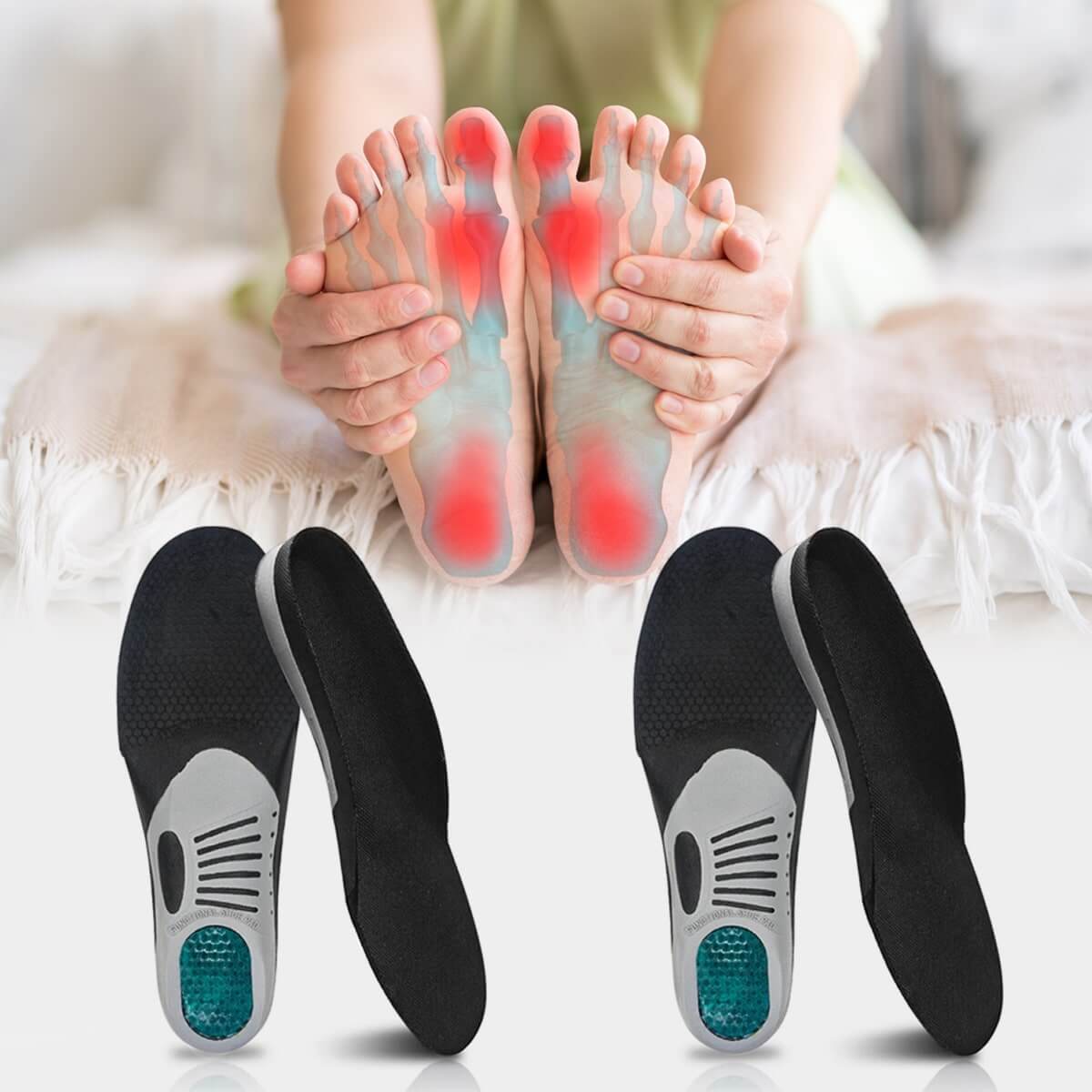 SoleRelief™ Comfortable Orthopedic Insoles for Pain Relief, Plantar Fasciitis, Flat Feet and Arch Support