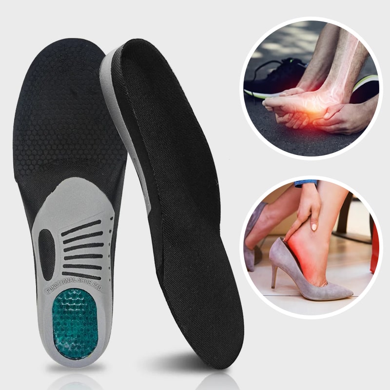 SoleRelief™ Comfortable Orthopedic Insoles for Pain Relief, Plantar Fasciitis, Flat Feet and Arch Support