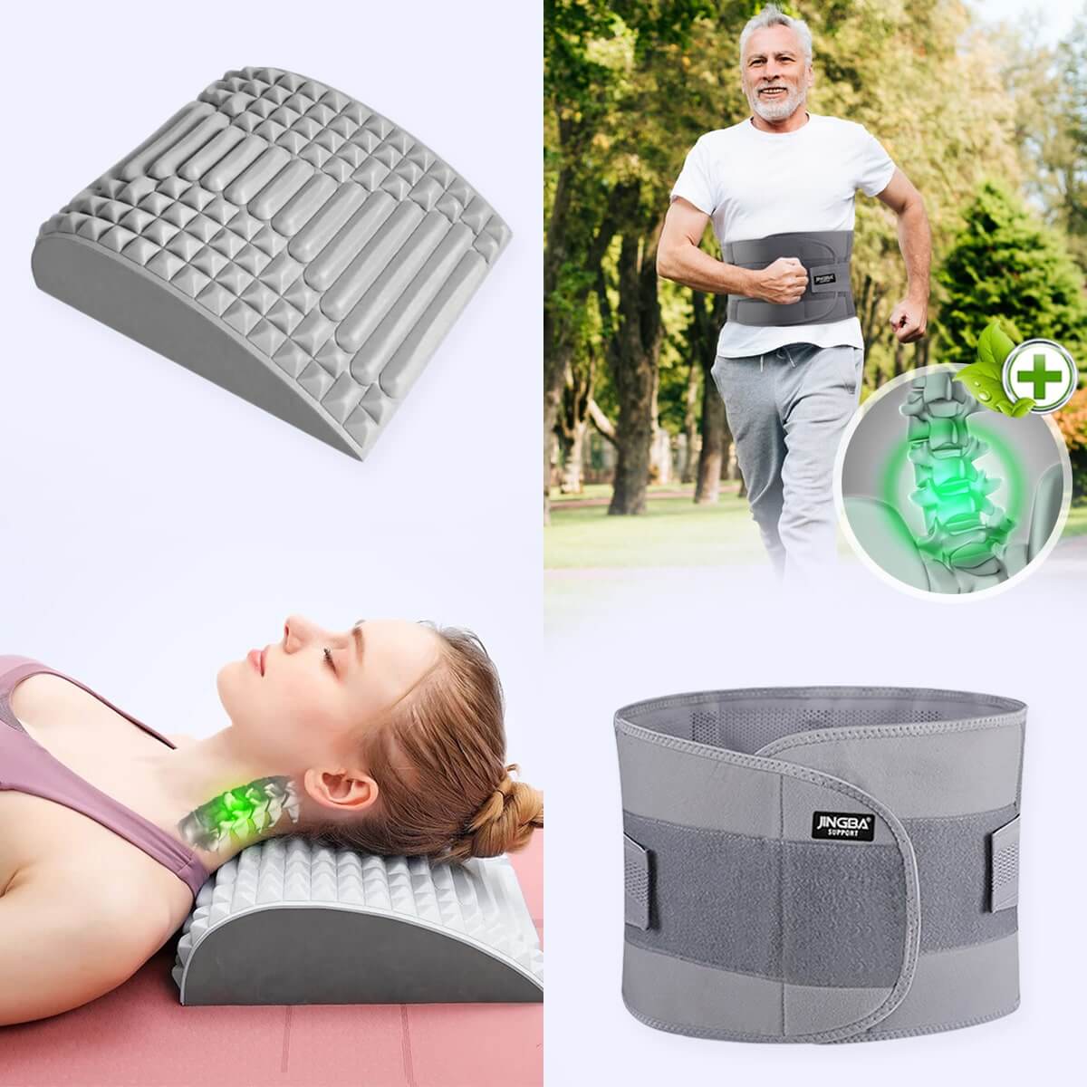 SpineEase™ Neck & Back Stretcher Pain Relief - Ergonomic Posture Correction