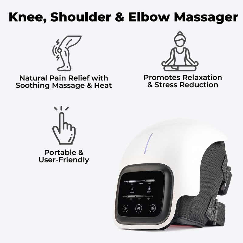 ThermaPro™ Infrared Knee Massager Advanced Pain Relief, Heat Therapy, Adjustable Intensity for Recovery & Relaxation