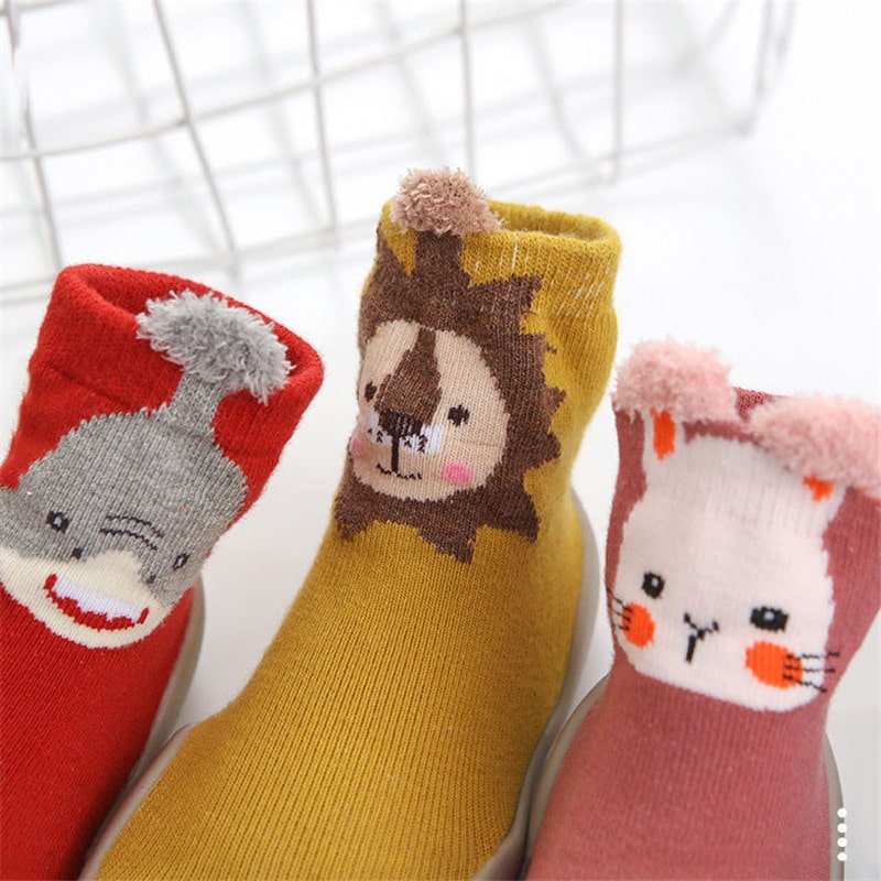Furry Friends™ Non-Slip Baby Shoes