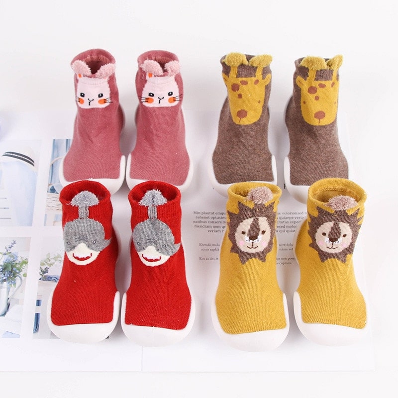 Furry Friends™ Non-Slip Baby Shoes